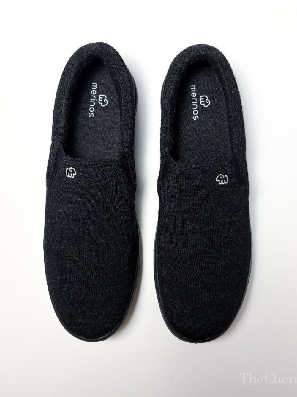 NWT Merinos Black Wool Slip-On Athleisure Loafers | SIZE 10